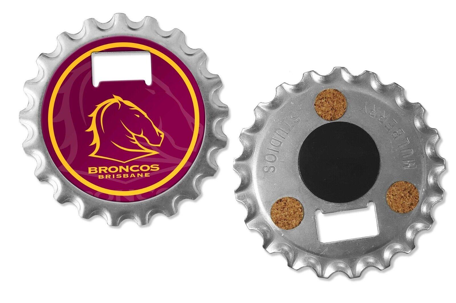 NRL Bottle Opener, Magnet & Coaster - Brisbane Broncos - Rugby League - Image 2