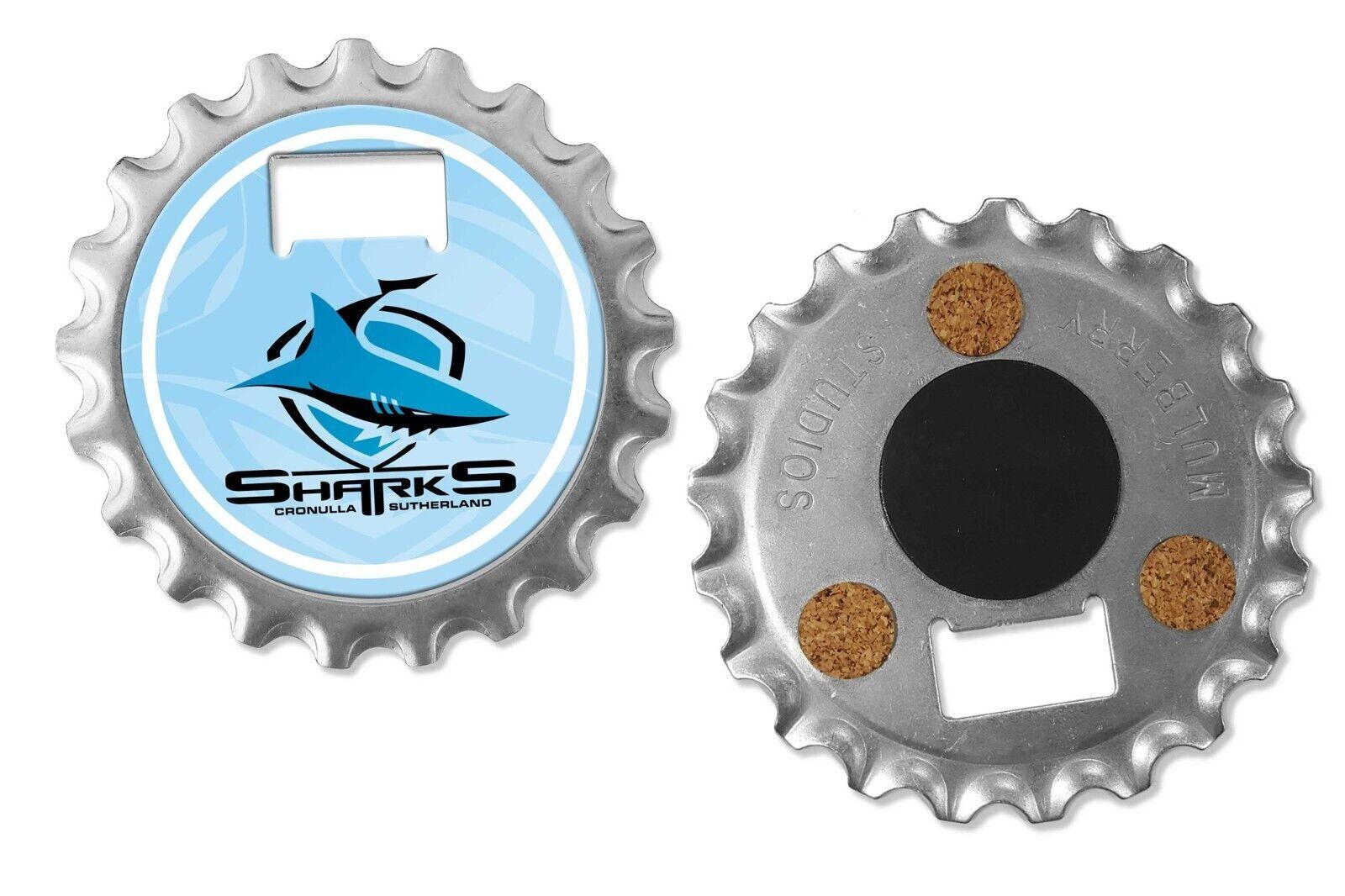 NRL Bottle Opener, Magnet & Coaster - Cronulla Sharks - Rugby League - Image 2