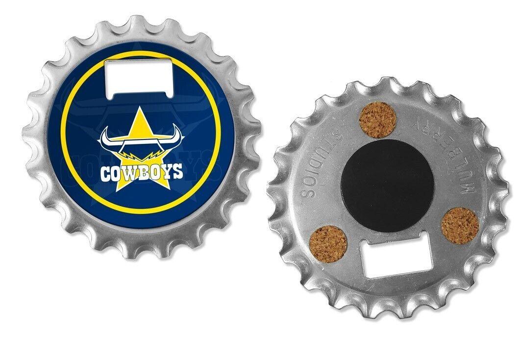 NRL Bottle Opener, Magnet & Coaster - North Queensland Cowboys - Rugby League - Image 2