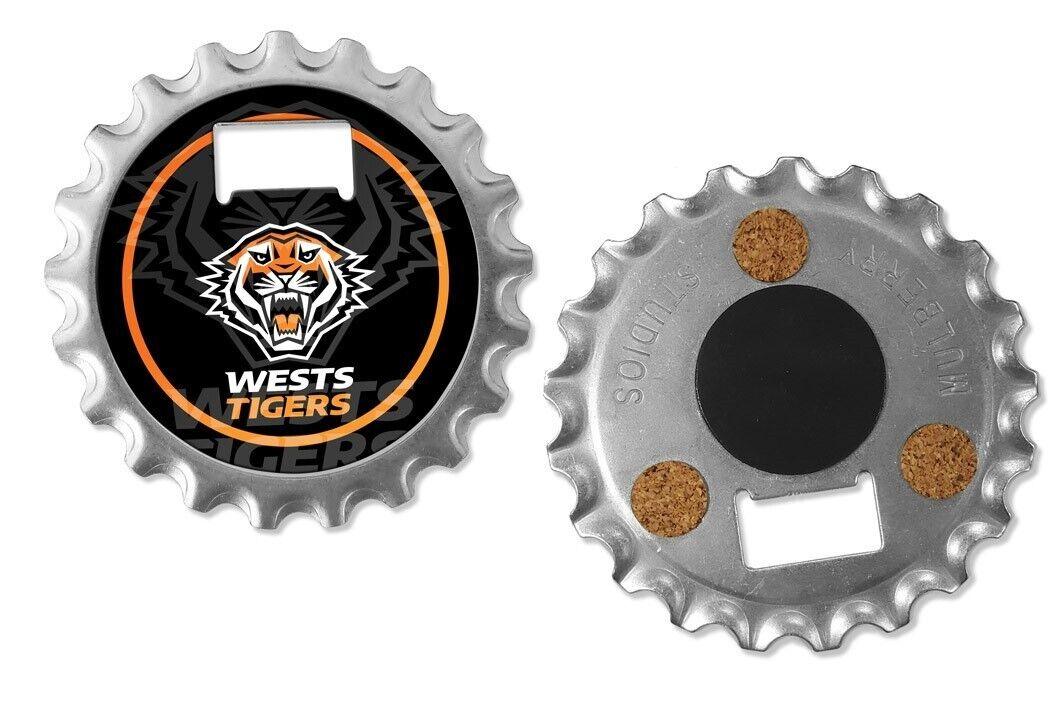 NRL Bottle Opener, Magnet & Coaster - West Tigers - Rugby League - Image 2