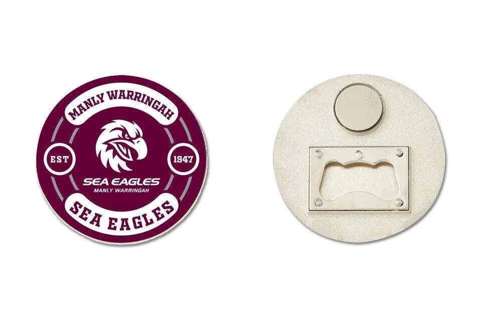 NRL Bottle Opener Magnet - Manly Sea Eagles - Rugby League - Image 2