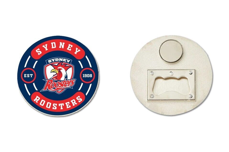 NRL Bottle Opener Magnet - Sydney Roosters - Rugby League