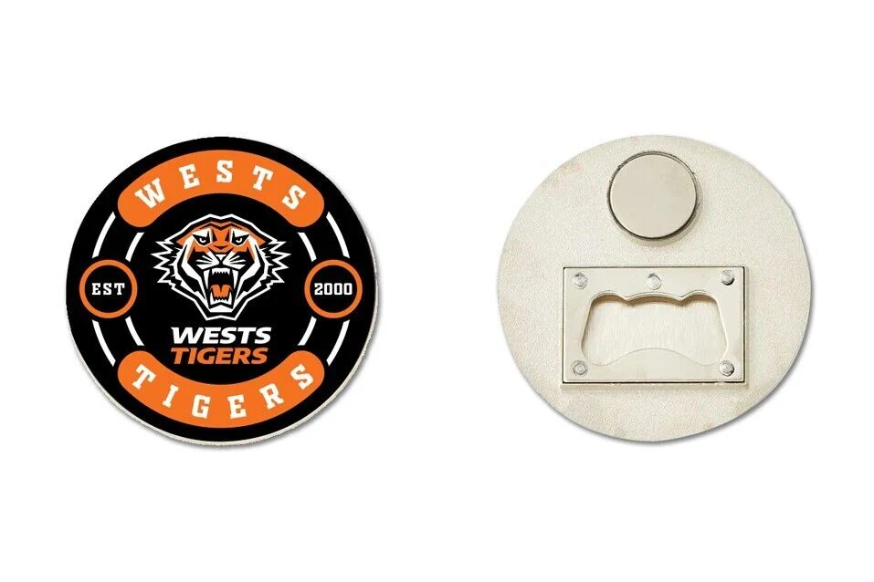 NRL Bottle Opener Magnet - West Tigers - Rugby League - Image 2