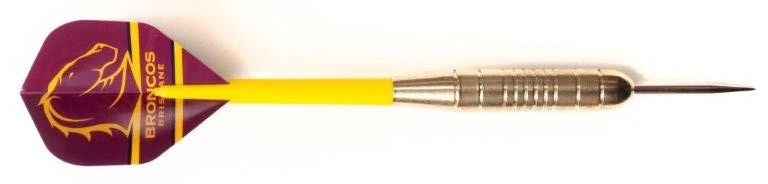 NRL Brass Dart Set - Brisbane Broncos - Set of 3 - 24 Grams - Darts - Image 2