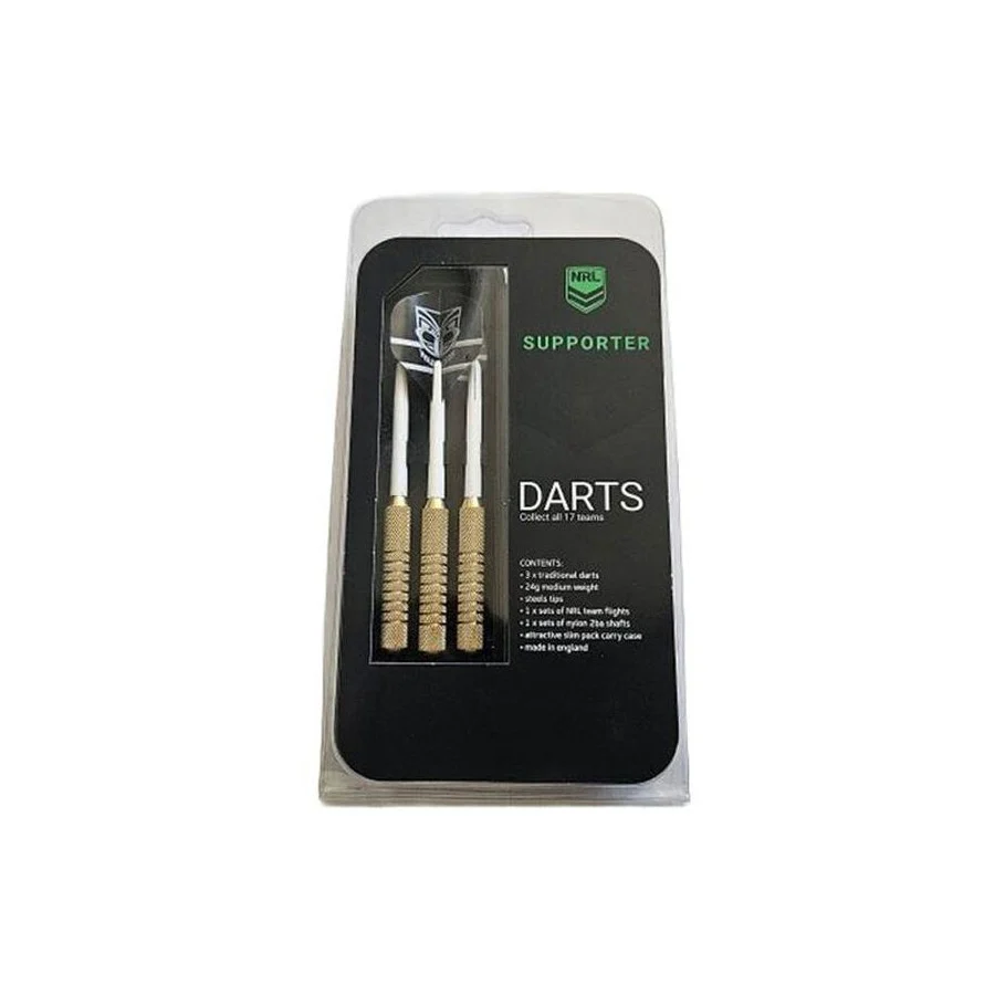 NRL Brass Dart Set - New Zealand Warriors - Set of 3 - 24 Grams - Darts - Image 2