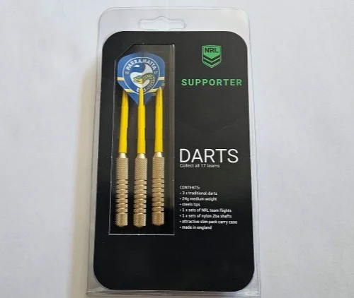 NRL Brass Dart Set - Paramatta Eels - Set of 3 - 24 Grams - Darts - Image 2