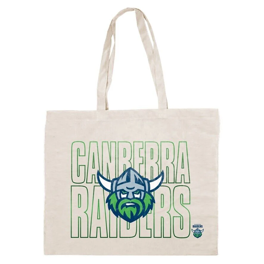 NRL Canvas Tote Bag - Canberra Raiders - Re-Useable Carry Bag - Image 2