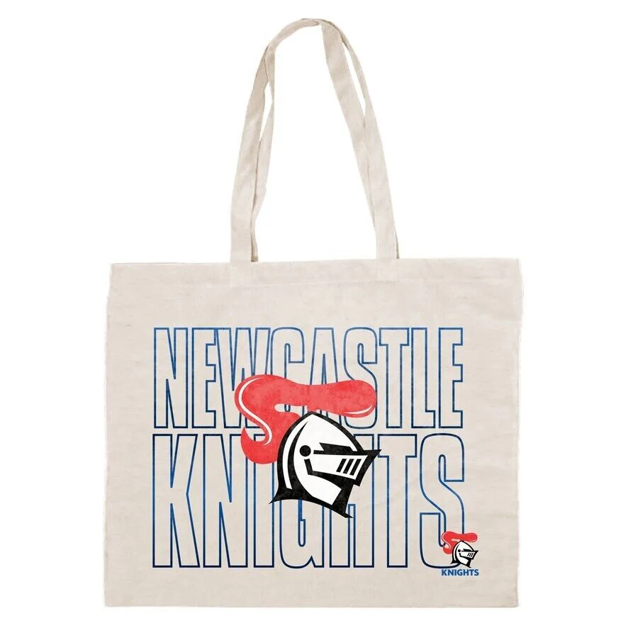 NRL Canvas Tote Bag - Newcastle Knights - Re-Useable Carry Bag - Image 2