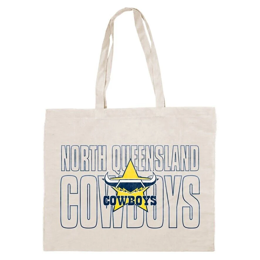 NRL Canvas Tote Bag - North Queensland Cowboys - Re-Useable Carry Bag - Image 2