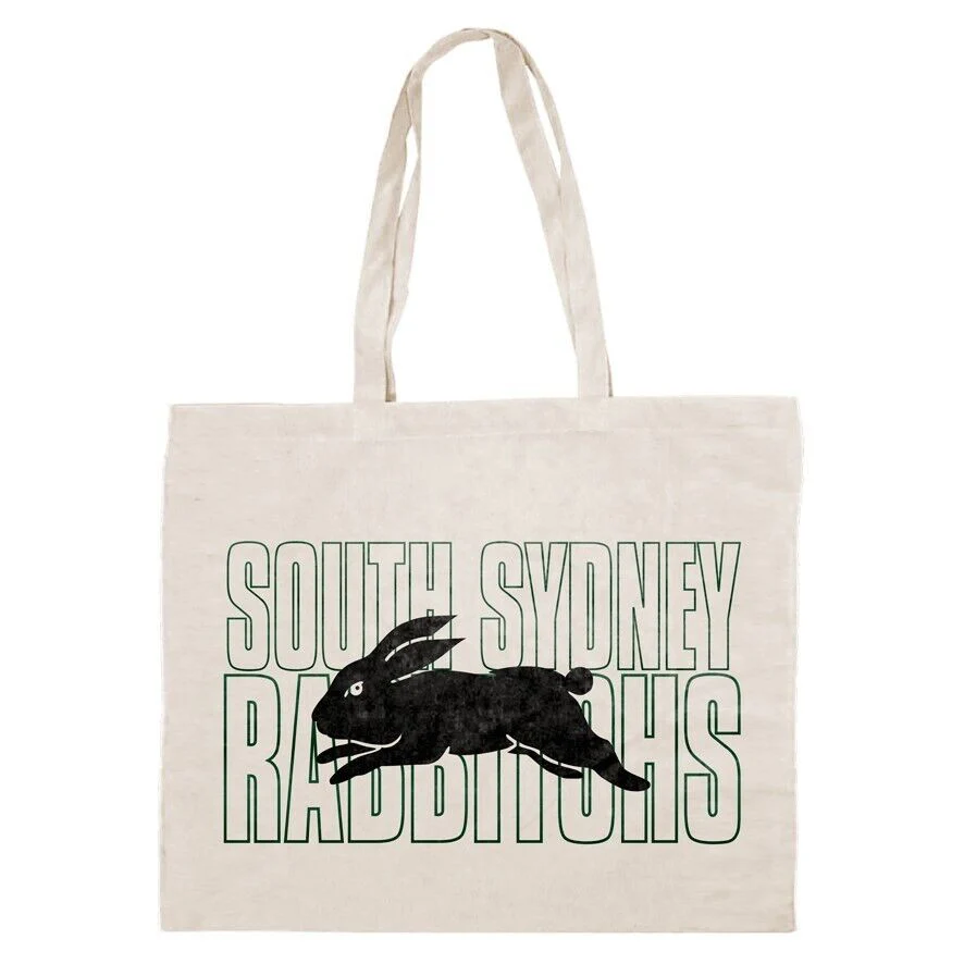 NRL Canvas Tote Bag - South Sydney Rabbitohs - Re-Useable Carry Bag - Image 2