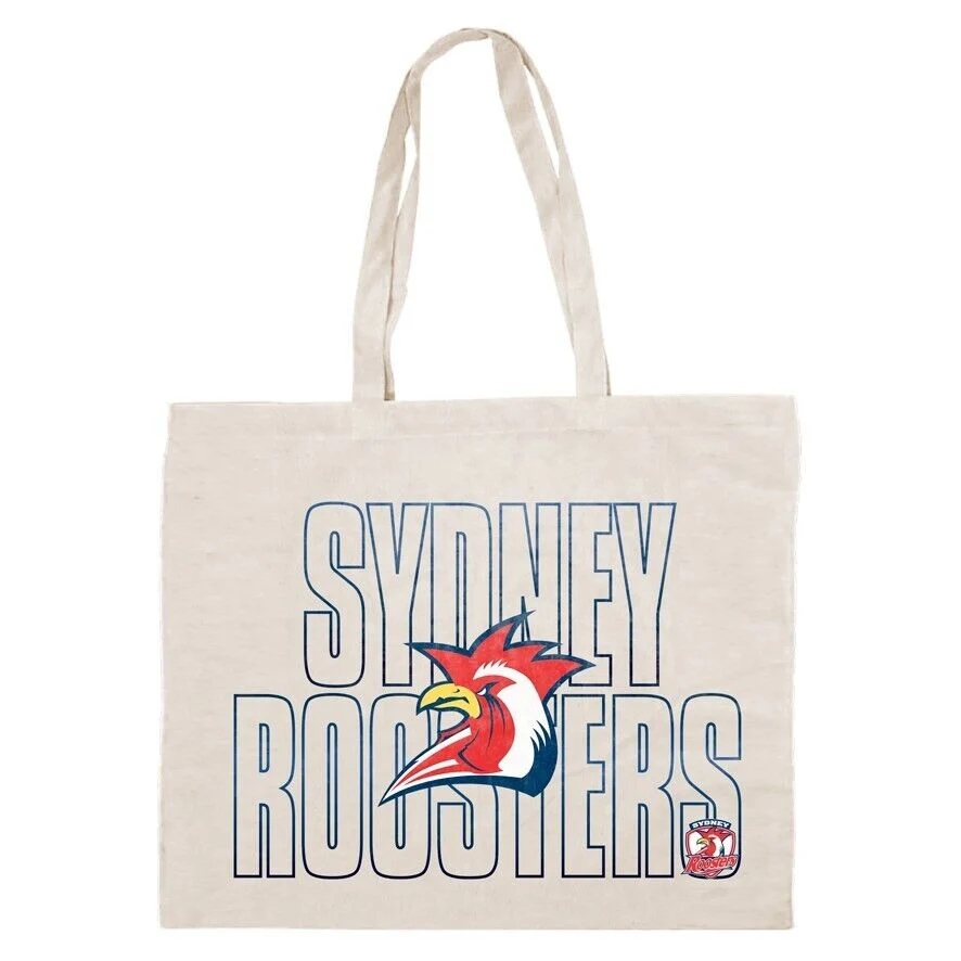 NRL Canvas Tote Bag - Sydney Roosters - Re-Useable Carry Bag