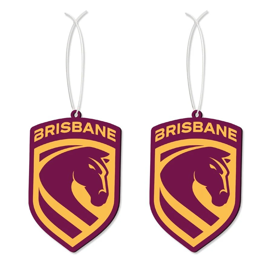 NRL Car Air Freshener 2 Pack - Brisbane Broncos - Scented - Set of Two - Image 2