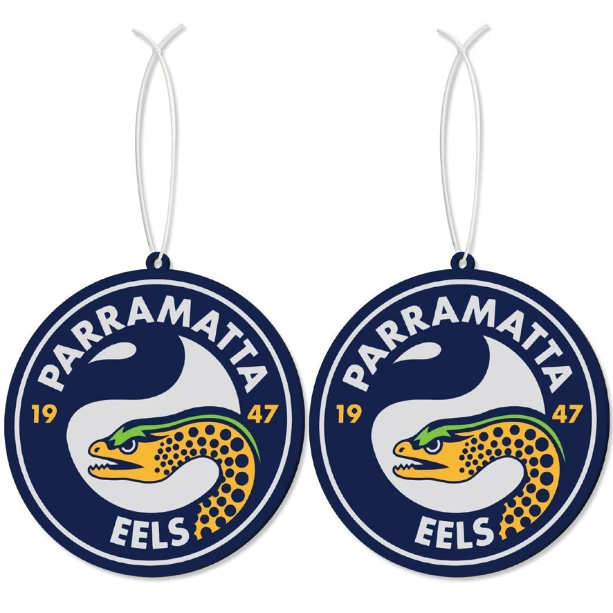 NRL Car Air Freshener 2 Pack - Paramatta Eels - Scented - Set of Two - Image 2