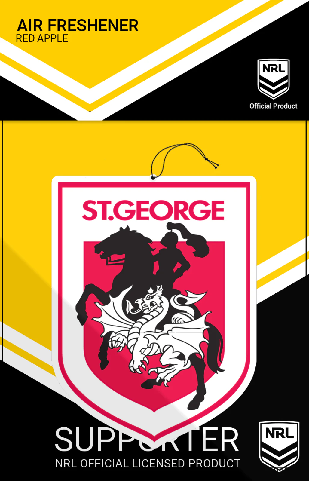 NRL Car Air Freshener - St George Dragons  - Rugby League - Image 2