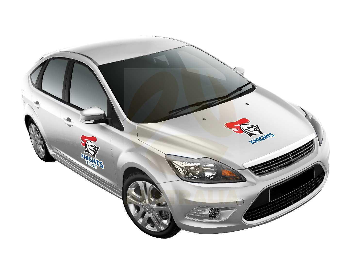 NRL Car Monster Decal - Newcastle Knights - Sticker - Team Logo - 470mm - Image 4
