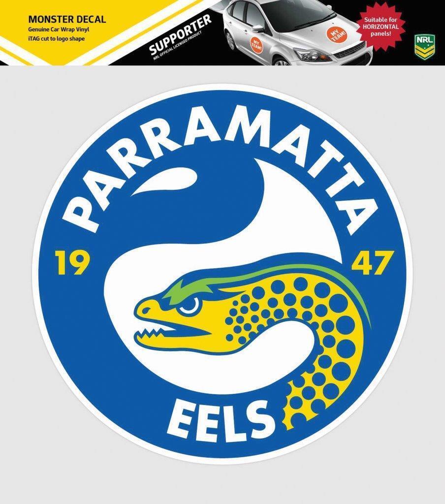 NRL Car Monster Decal - Paramatta Eels - Sticker - Team Logo - 470mm - Image 2