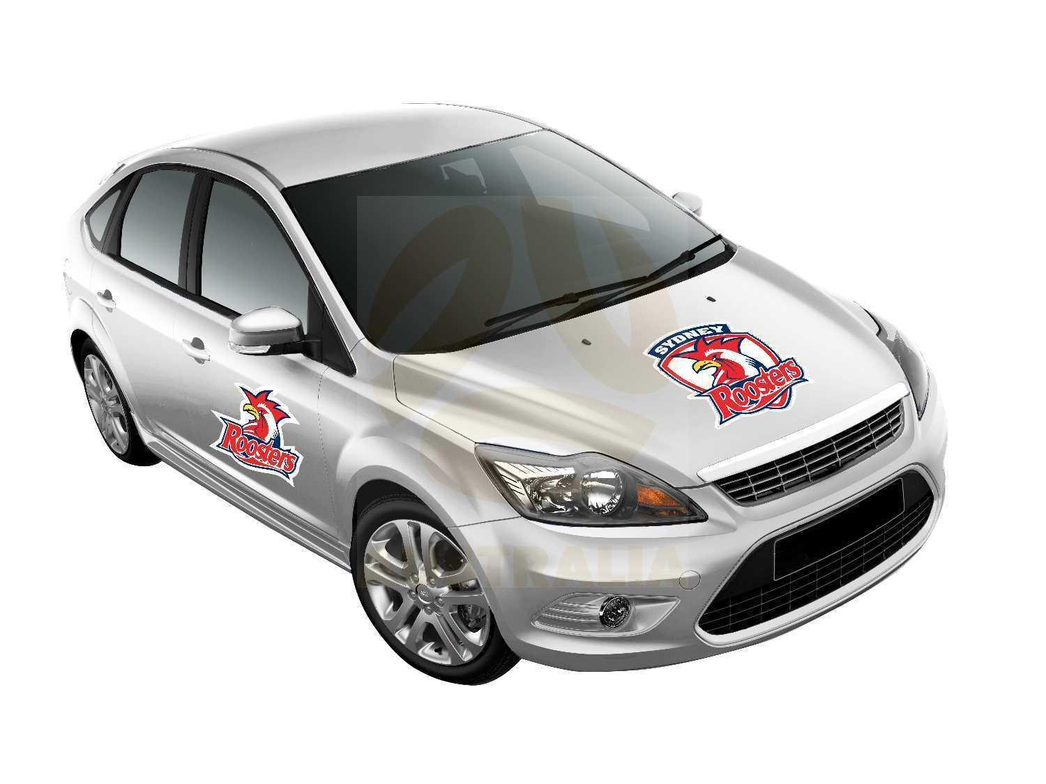 NRL Car Monster Decal - Sydney Roosters - Sticker - Team Logo - 470mm - Image 4
