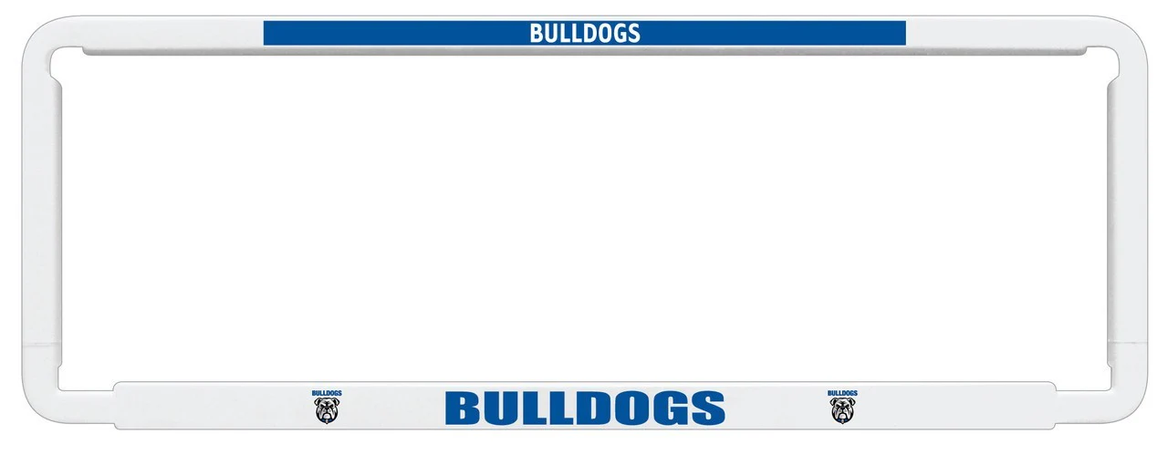 NRL Car Number Plate Frame - Set Of Two - Canterbury Bulldogs - Front/Back - Image 2