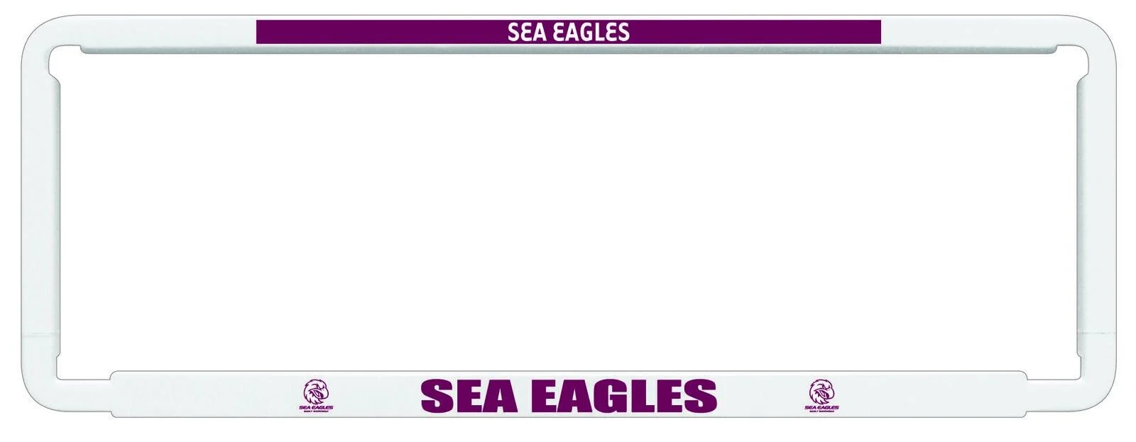 NRL Car Number Plate Frame - Set Of Two - Manly Sea Eagles - Front/Back - Image 2