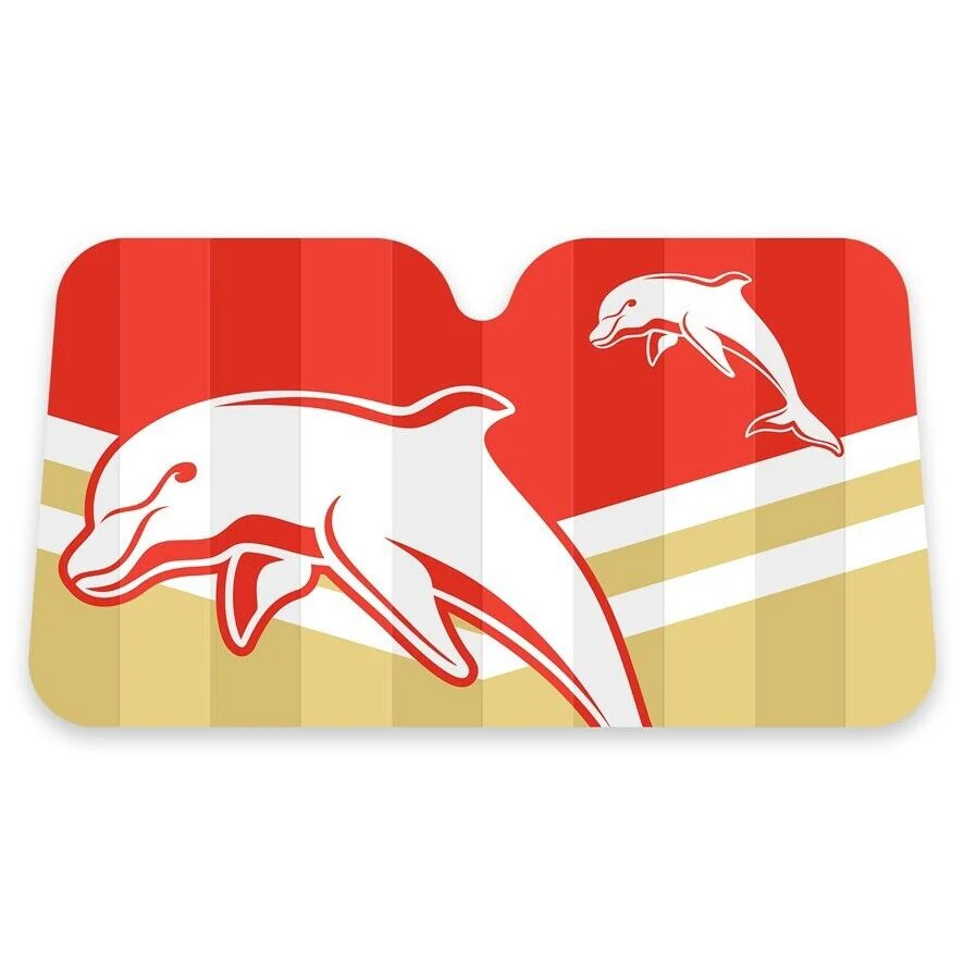 NRL Car Sunshade - Dolphins - 130cm x 70cm - Image 2