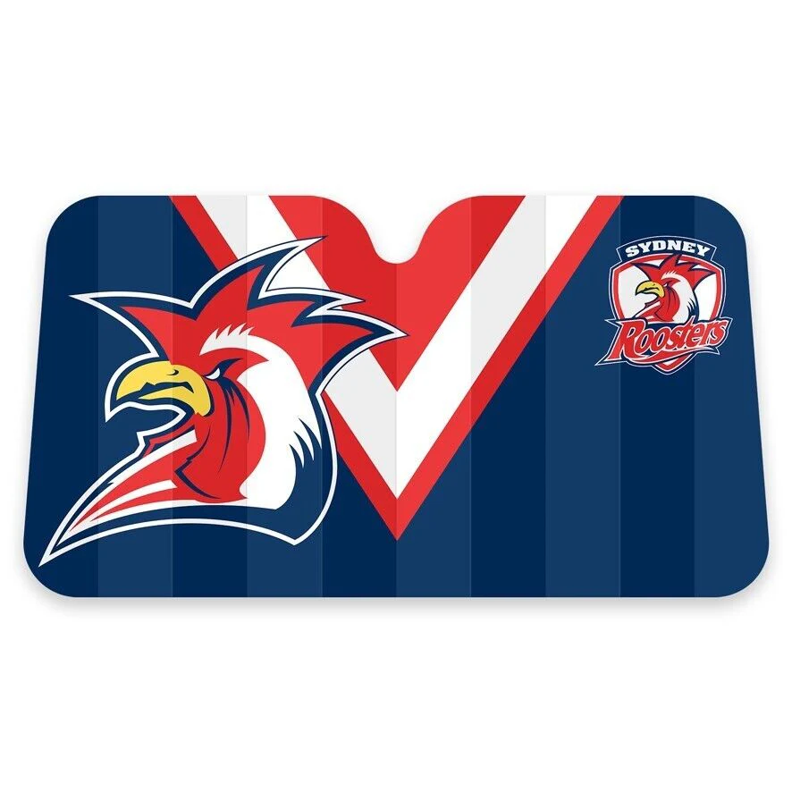 NRL Car Sunshade - Sydney Roosters - 130cm x 70cm - Image 2