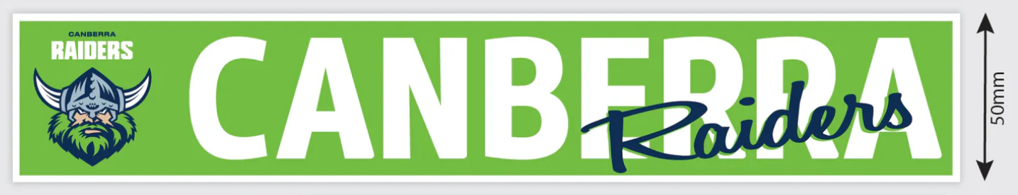 NRL Car Window Decal - Canberra Raiders - Sticker 280mm