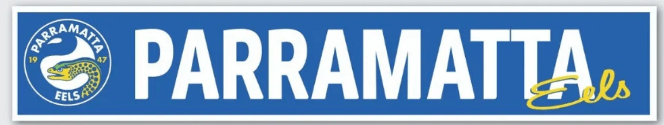 NRL Car Window Decal - Paramatta Eels - Sticker 280mm - Image 2