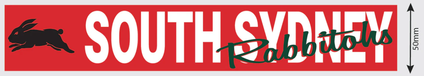 NRL Car Window Decal - South Sydney Rabbitohs - Sticker 280mm - Image 2