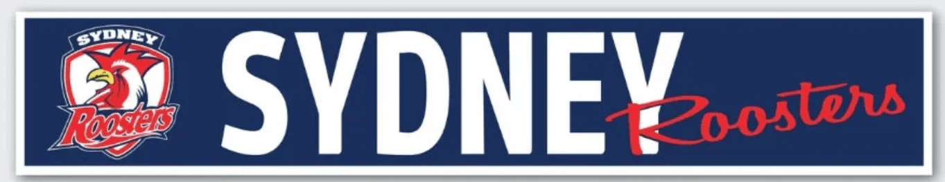 NRL Car Window Decal - Sydney Roosters - Sticker 280mm