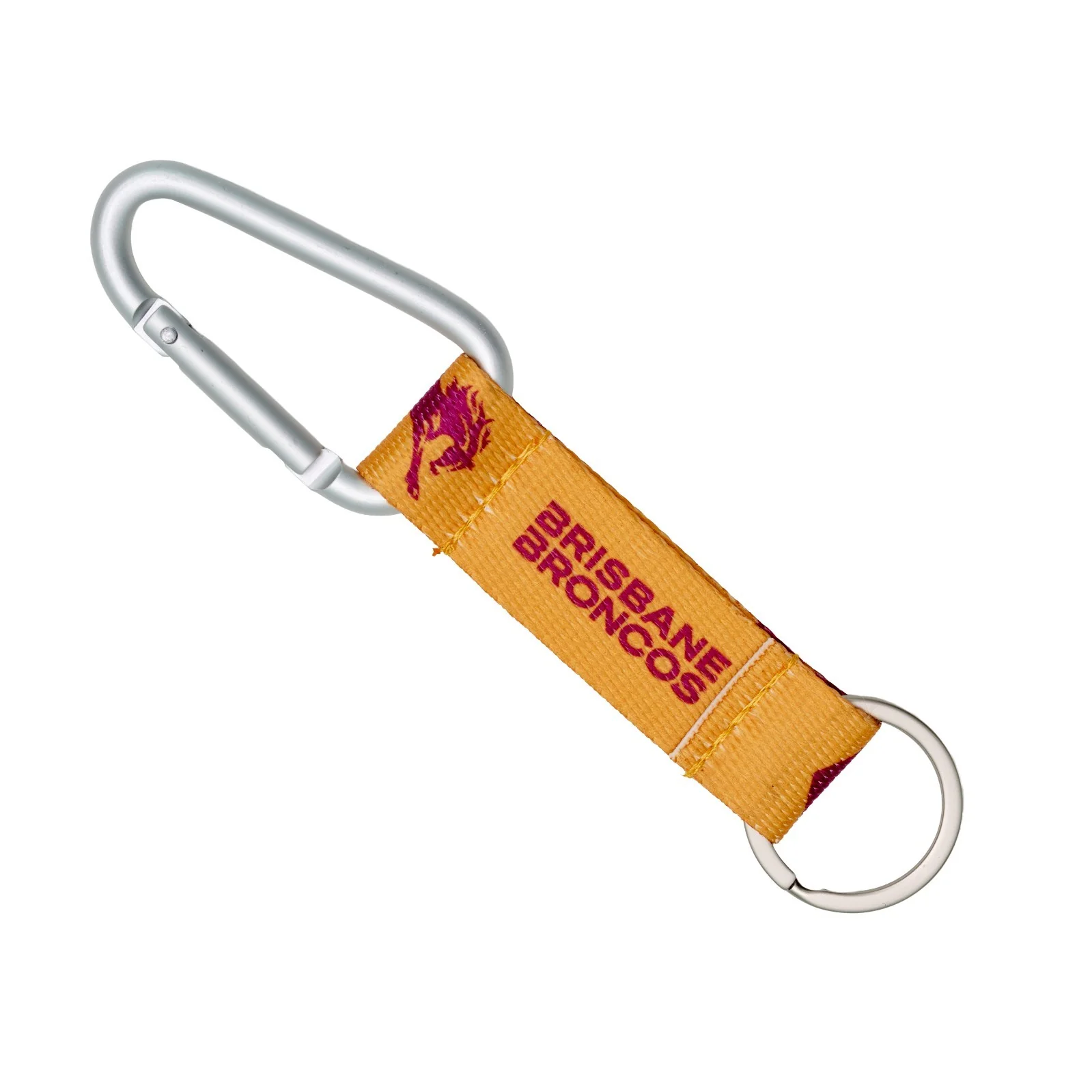 NRL Carabiner Key Ring - Brisbane Broncos - Keyring - Clip and Ring - Image 2