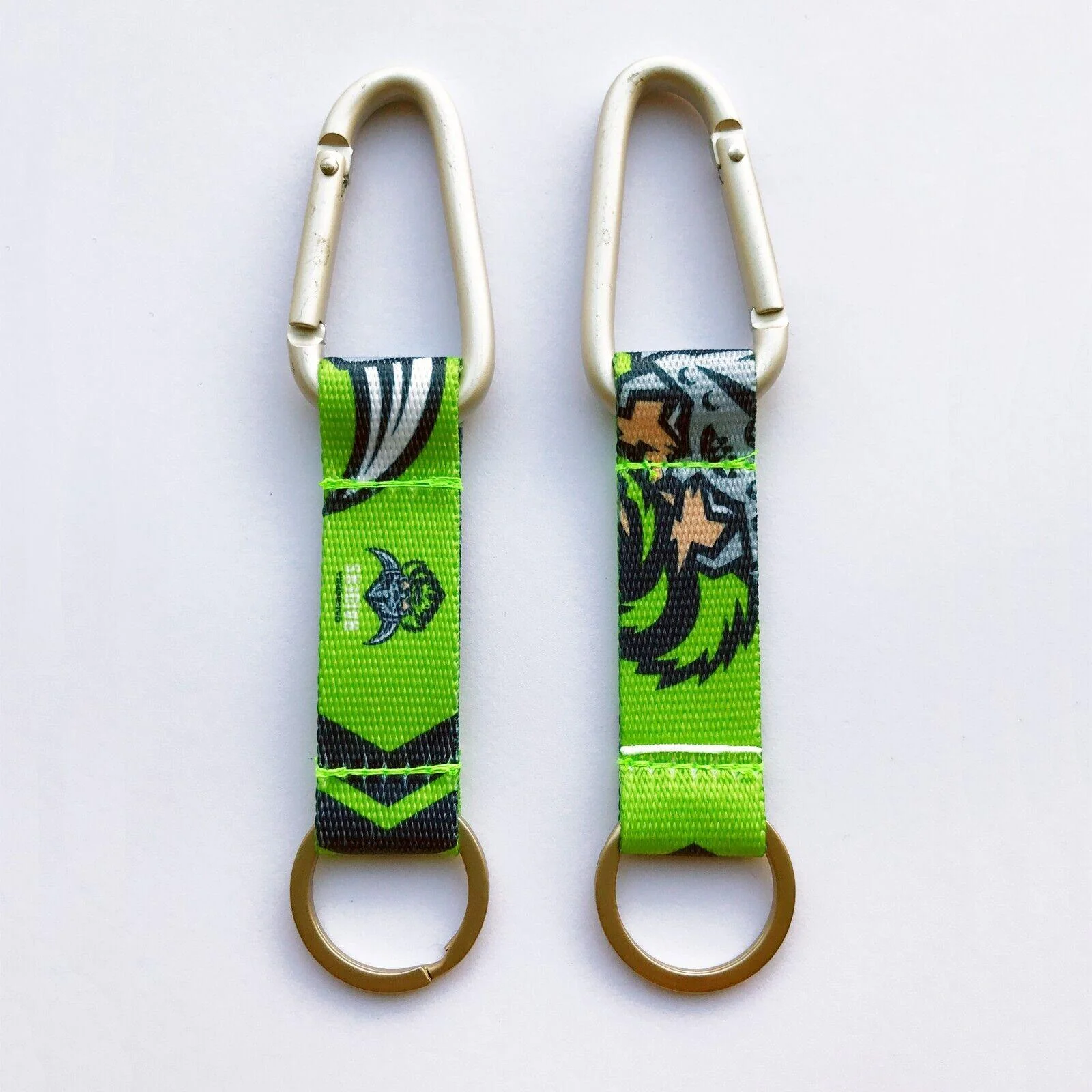 NRL Carabiner Key Ring - Canberra Raiders - Keyring - Clip and Ring - Image 2