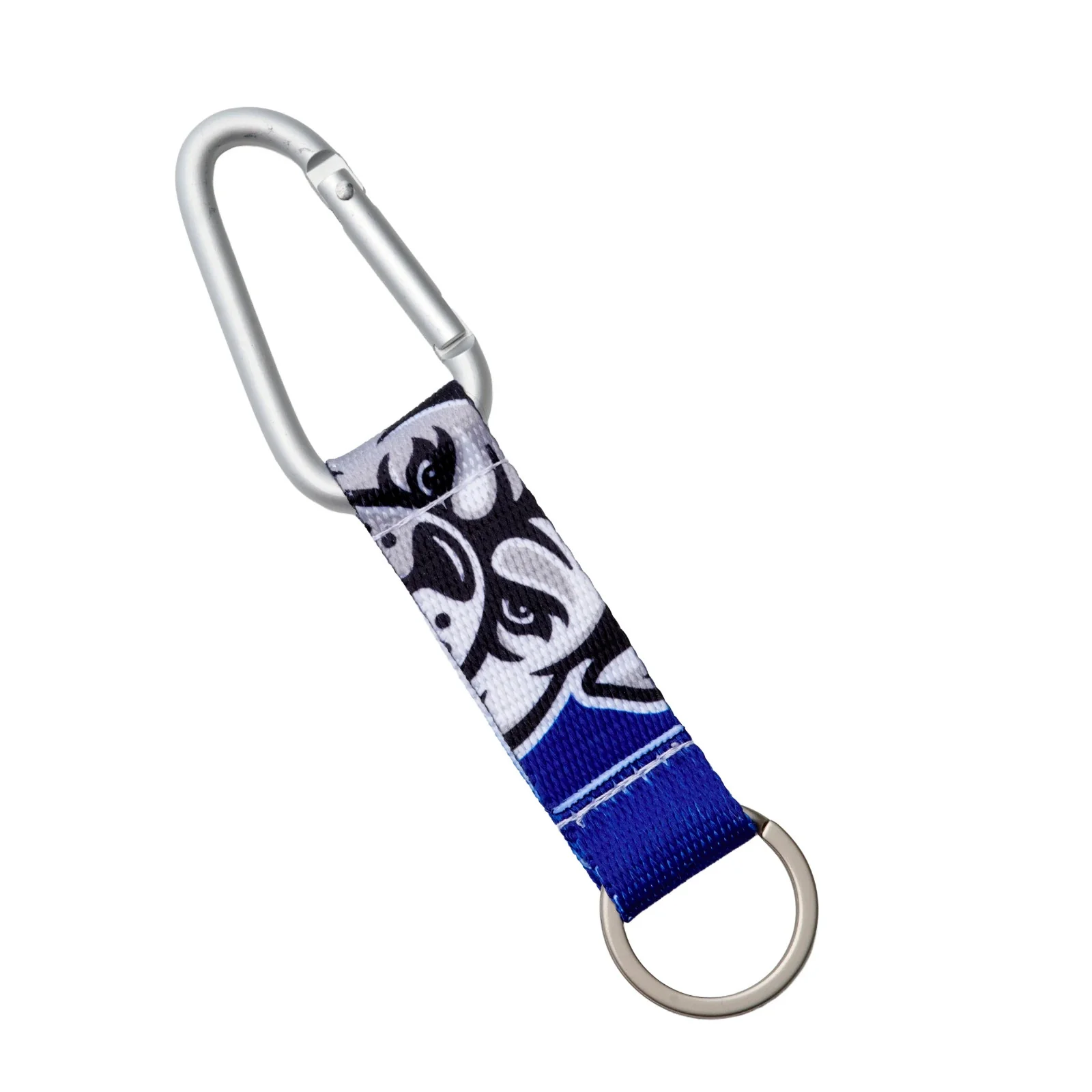 NRL Carabiner Key Ring - Canterbury Bulldogs - Keyring - Clip and Ring