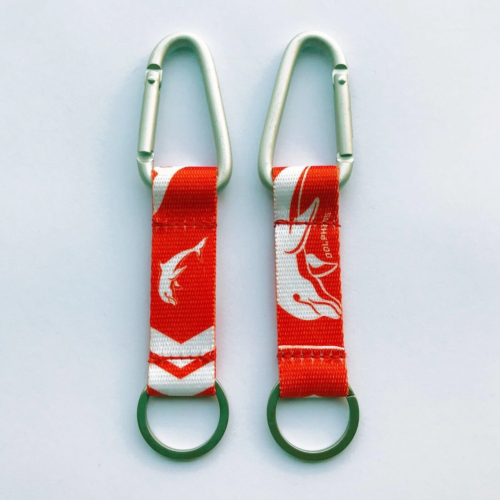 NRL Carabiner Key Ring - Dolphins - Keyring - Clip and Ring - Image 2