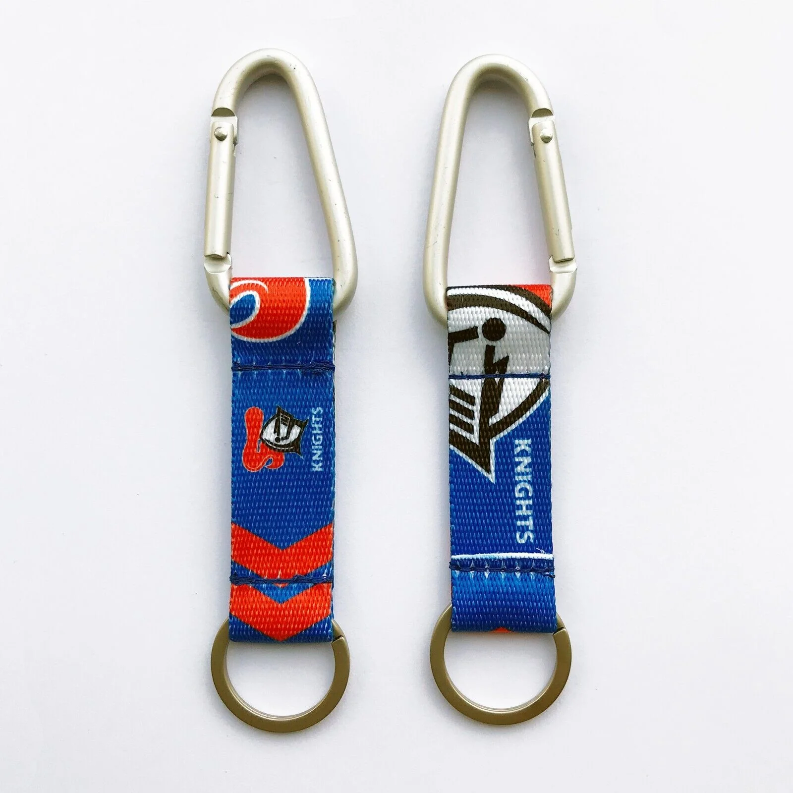NRL Carabiner Key Ring - Newcastle Knights - Keyring - Clip and Ring - Image 2