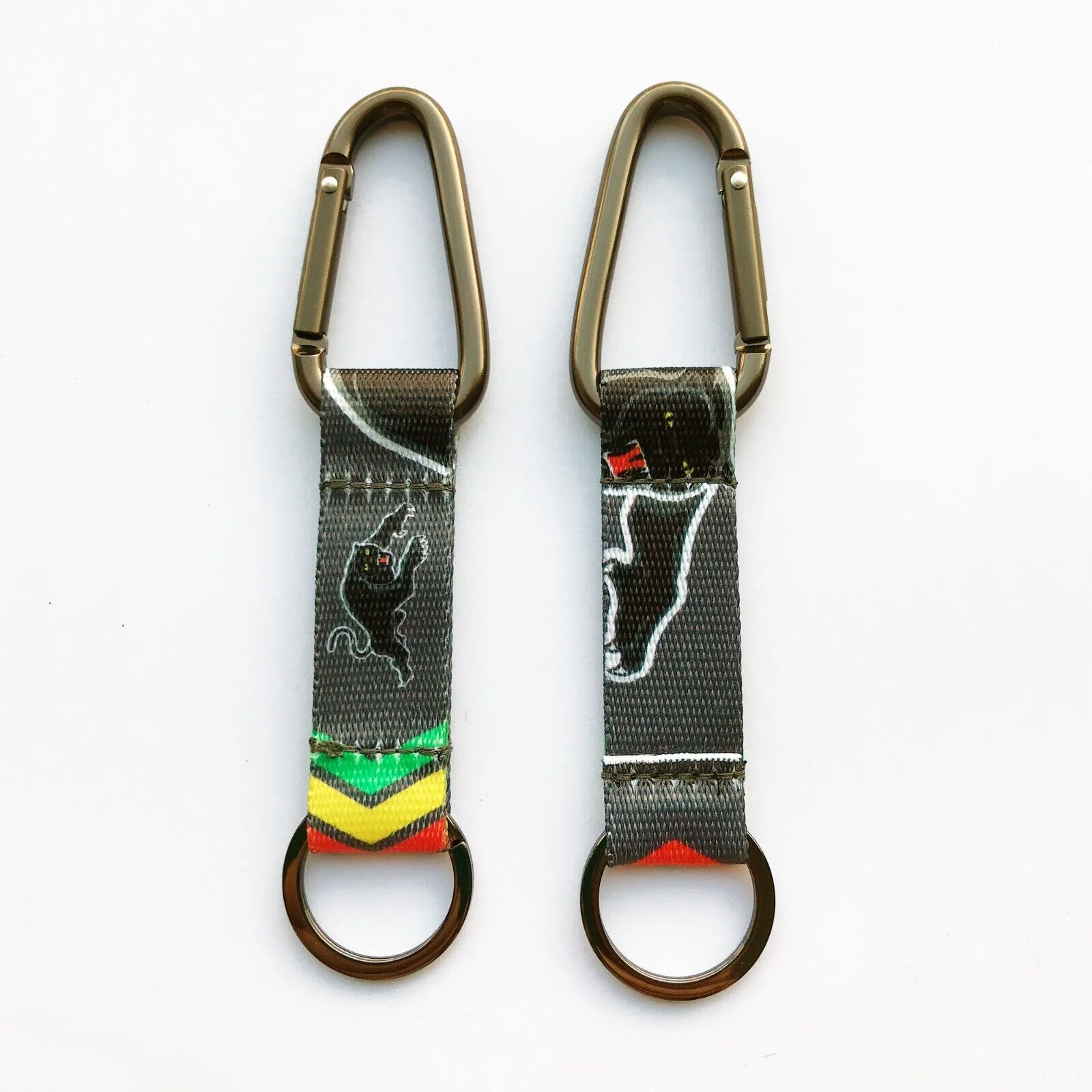 NRL Carabiner Key Ring - Penrith Panthers - Keyring - Clip and Ring - Image 2