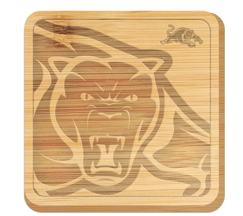 NRL Cheeseboard - Penrith Panthers - 35 x 35 x 1.5cm - Serving Board - Image 2