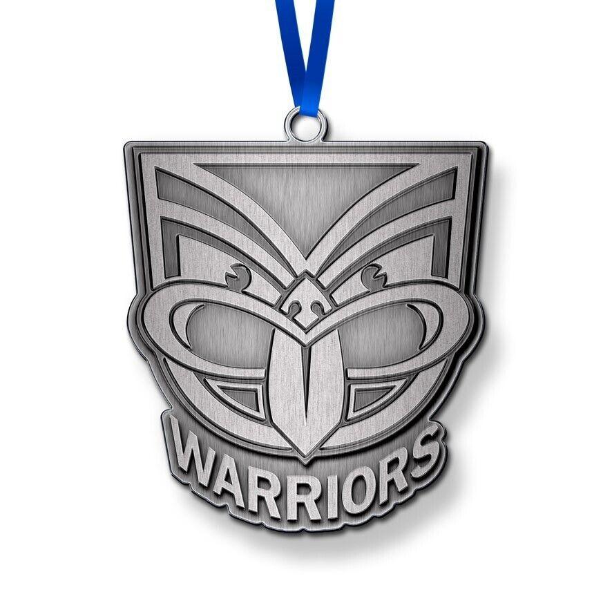 NRL Christmas Metal Ornament - New Zealand Warriors - Approx. 70 x 50mm - Image 2