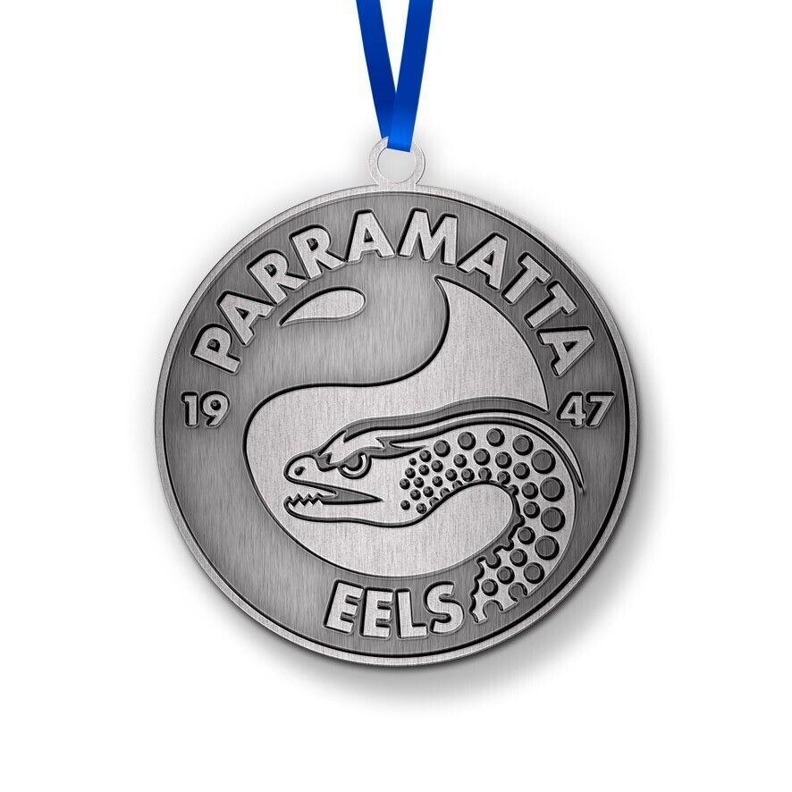 NRL Christmas Metal Ornament - Paramatta Eels - Approx. 70 x 50mm - Image 2