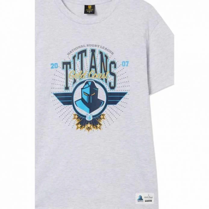 NRL Club Starburst Tee Shirt - Gold Coast Titans - Adult - Image 2