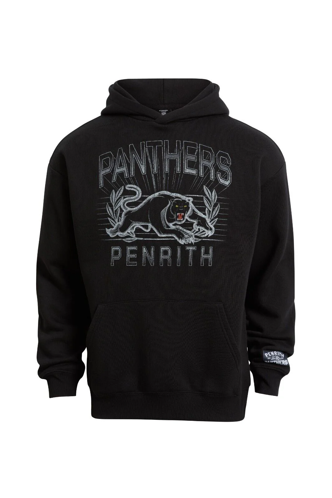 NRL Club Wreath Hoodie - Penrith Panthers - Adult - Mens - Hoody - Jumper