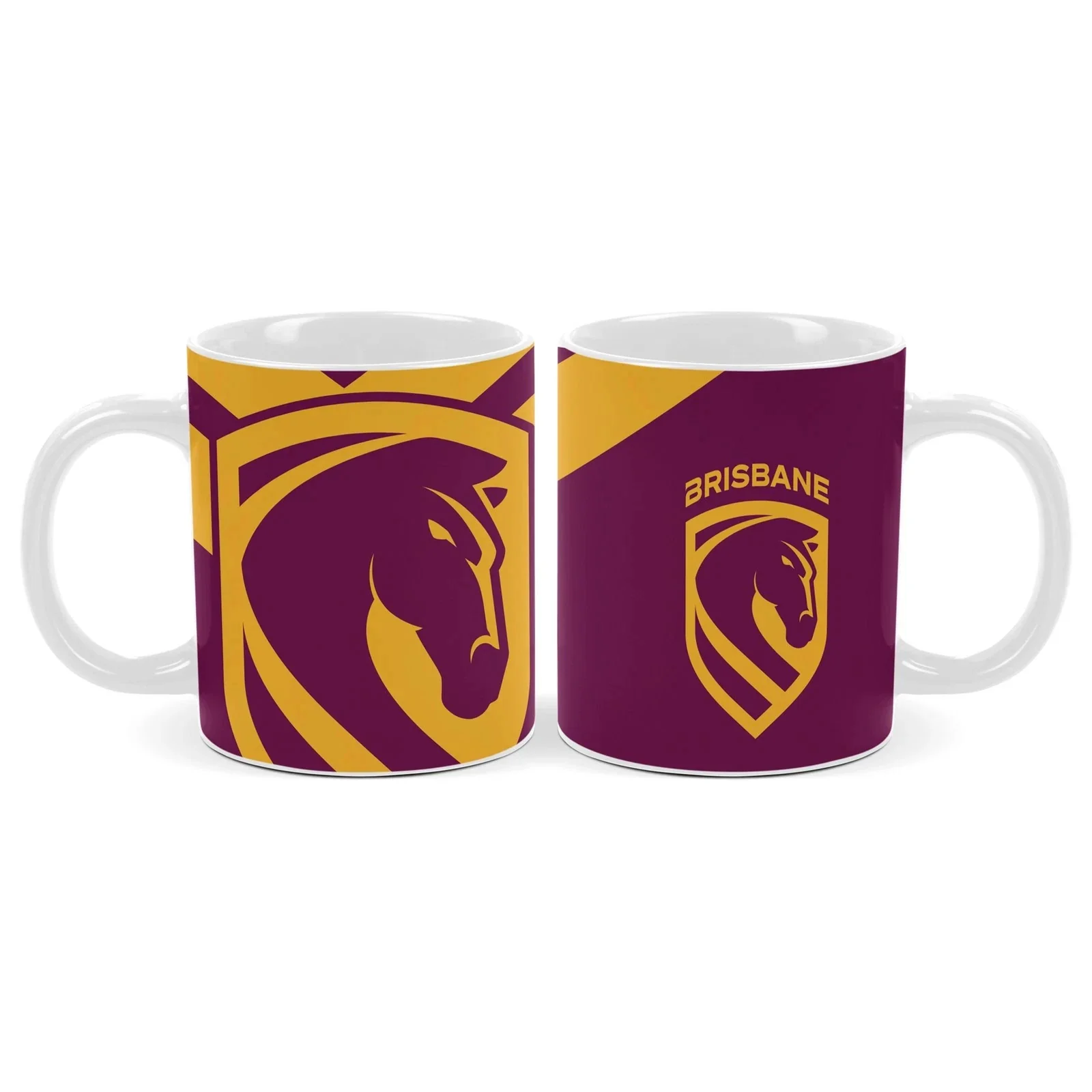 NRL Coffee Mug - Brisbane Broncos - Drinking Cup - Gift Box