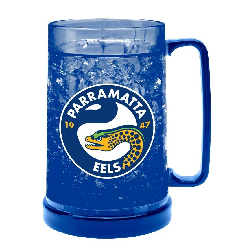 NRL Colour Freeze Mug - Parramatta Eels - 500ML - Gel Freeze Drink - Image 2