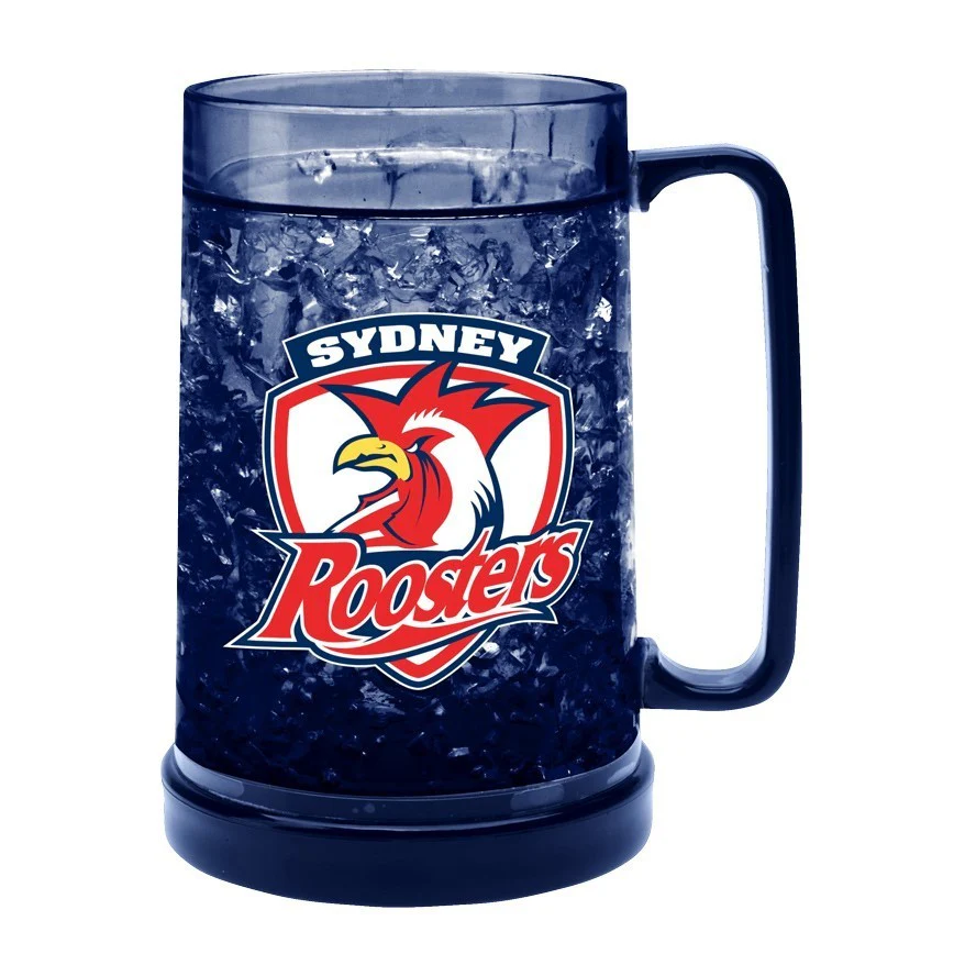 NRL Colour Freeze Mug - Sydney Roosters - 500ML - Gel Freeze Drink Cup