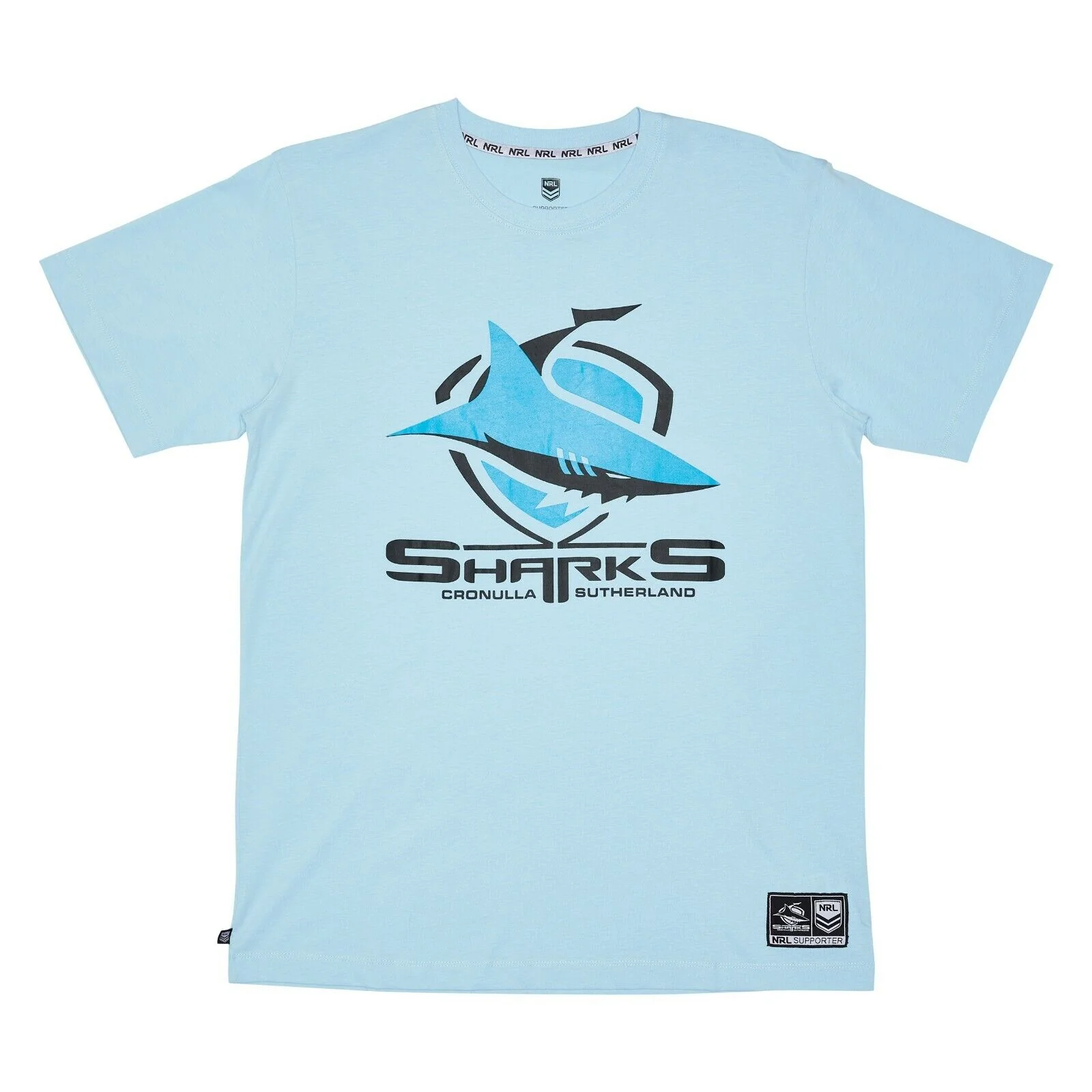 NRL Cotton Logo Tee Shirt - Cronulla Sharks - Mens - - Image 6