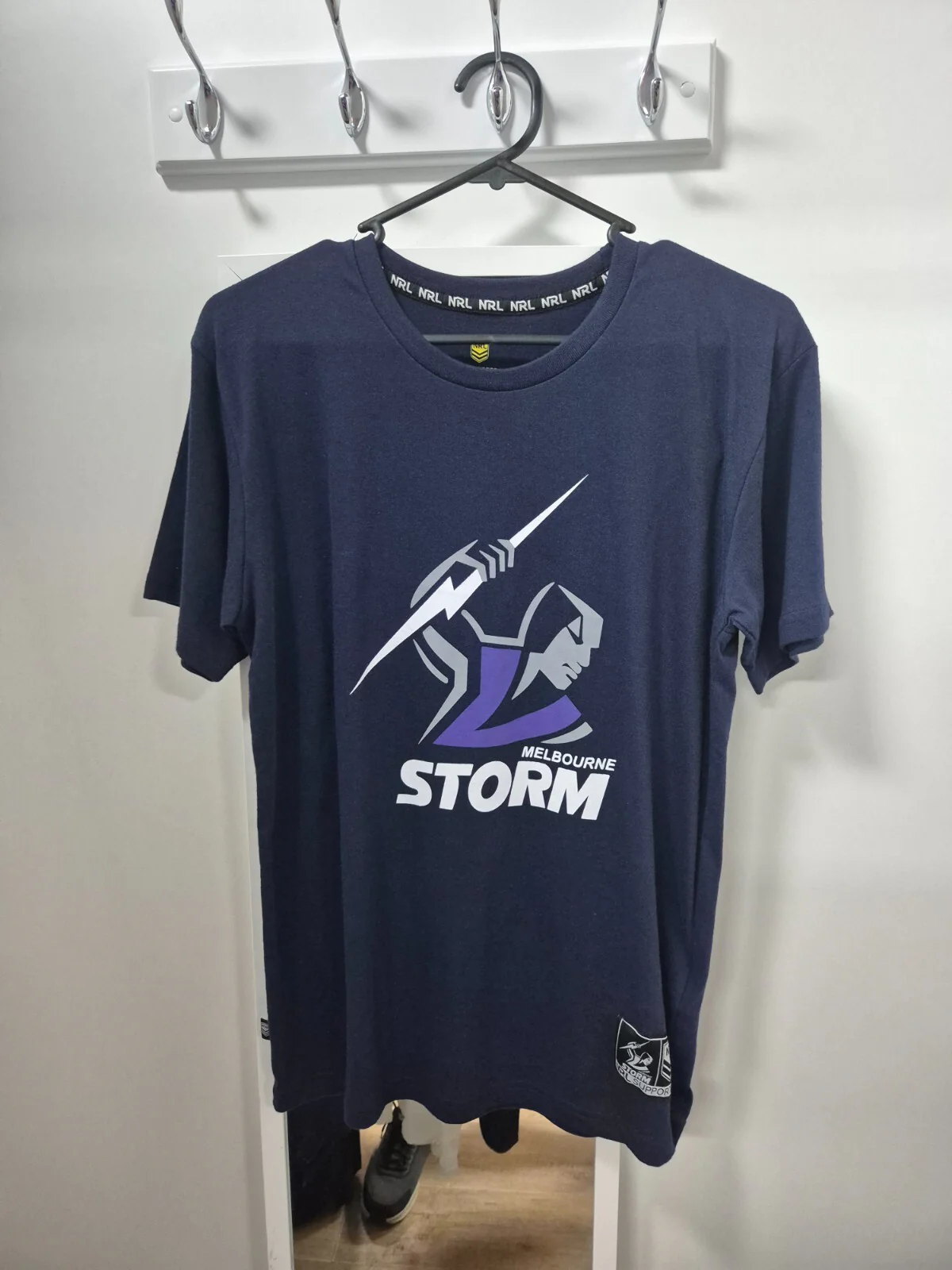 NRL Cotton Tee Shirt - Melbourne Storm - Shirt - T-Shirt - Mens - Youth - Image 2