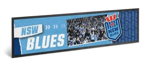 NRL Crows Photo Bar Runner - New South Wales Blues - NSW - State of Origin - Mat