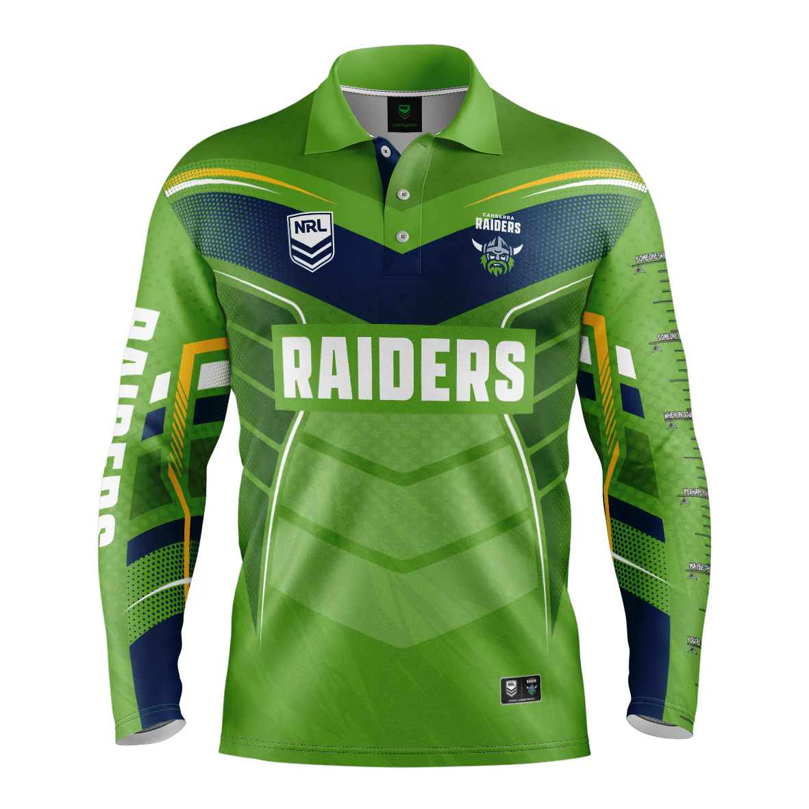 NRL 'Cyber' Fishing Shirt - Canberra Raiders - Adult - Mens - Polo