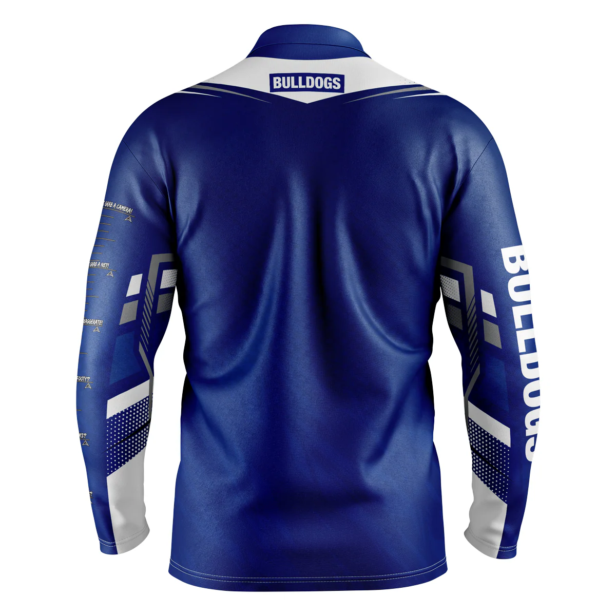 NRL 'Cyber' Fishing Shirt - Canterbury Bulldogs - Adult - Mens - Polo - Image 2