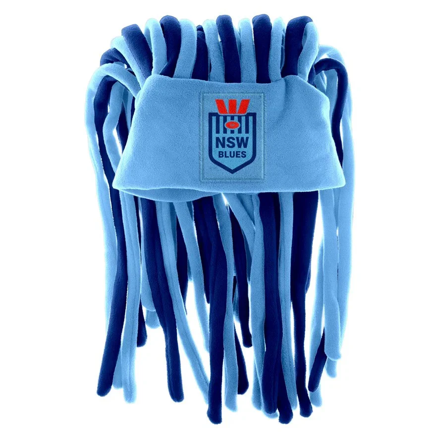 NRL Dreadlock Hat - New South Wales Blues - NSW - Adult - OSFM - Fun - Image 2