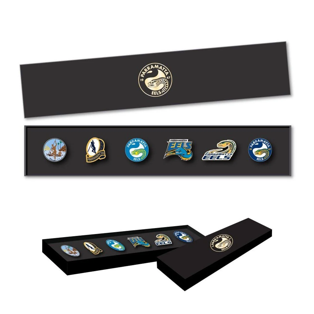 NRL Evolution Pin Set - History Logos - Paramatta Eels - Image 2